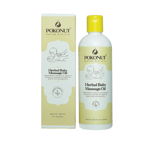 Herbal Baby Massage Oil-50ml - Pokonut